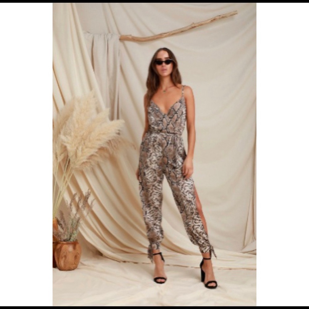 Snake Print Jumpsuit Romper 🐍